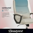 thumbnail image 6 of Beautyrest Amara Ergonomic Manager Office Chair with Padded Armrest for Teens and Adults, Ivory, 6 of 13