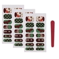 thumbnail image 1 of Anime-Inspired Full Nail Stickers Set (Model F: Tanjiro Design) - 3 Sheets with 7 Sizes & 1 Nail File Included - Japanese-Style Nail Art Decals for Creative Manicures, 1 of 6