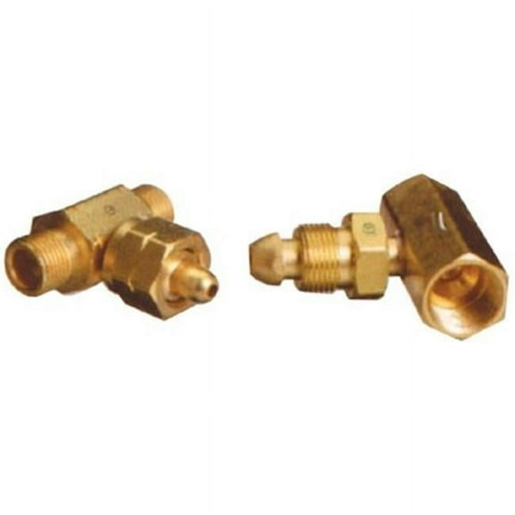 Manifold Coupler Tee, Coupler, 3000 PSIG, Brass, Oxygen