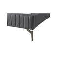 thumbnail image 5 of Meridian Furniture Gallo Dark Grey Vegan Leather Twin Bed, 5 of 9