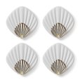 thumbnail image 1 of 4 Uds. Ganchos de pared de concha ganchos autoadhesivos toalla sombrero ropa soporte decoración de pared para baño, cocina, 1 of 2