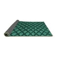 thumbnail image 2 of Ahgly Company Indoor Square Abstract Turquoise Blue Modern Area Rugs, 6' Square, 2 of 4