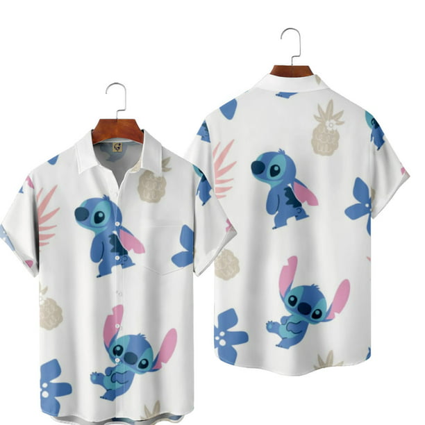 Disney Lilo & Stitch 3D Printed Shirt Short Sleeve,Hawaiian Shirts ...
