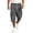 Black, variant on Men's Plaid Capri Cargo Pants Daily Street Check Pattern Breathable Woven Fabric Big Side Cargo Pockets Athletic Cropped Shorts Yellow M