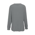 thumbnail image 3 of Girls Long Sleeve Crew Neck Knit Pullover Sweater with Front Pocket Casual Comfortable Soft Top for Kids School Daily Wear, 3 of 7
