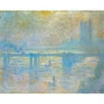 thumbnail image 2 of Monet, Claude 24x20 Black Modern Framed Museum Art Print Titled - Charing Cross Bridge II 1902, 2 of 4