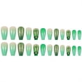 thumbnail image 5 of 24Pcs Patrick’s Day French Nails Tip Ballet Fake Nails False Nails with Designs Full Covers Acrylic Nails, 5 of 8
