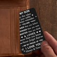 thumbnail image 3 of Tarjeta para billetera “Te quiero más” para hijo, más valiente, 3 of 6