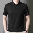 thumbnail image 6 of VgaVtl Polo for Men Short Sleeve Summer Mens Clothes Shirts Black Plain Business Lapel Slim Leisure Button Shirts, 6 of 6