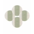 thumbnail image 7 of 13 Inch Round Placemats Set of 4, Sage Green Vintage Non Slip Heat Insulation PP Table Mats, Geometric Stripes Simple Lines Washable Place Mats for Kitchen Dining Party Table Decor, 7 of 7