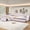 Pink, variant on Euroco Upholstery L-Shaped Twin Platform Bed with Trundle and Drawer, 3 Beds in 1, No Spring Box Needed, Gray
