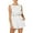White, variant on Sexy Dance Ladies Casual Suits High Waist Shorts Sets Round Neck 2pcs Summer Outfits Solid Color Lounge Sleeveless Crop Tank Top Beige XL