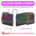 thumbnail image 2 of Teclado mecánico Cloud Nine C989M Kailh Tactile Brown, 2 of 9