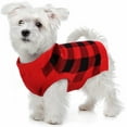 thumbnail image 1 of PUMYPOREITY Dog Sweater Vest Turtleneck Dogs Knitted Sweatshirt, Cold Weather Puppies Grid Pullover Pajamas, Autumn Winter Warm Pet Clothes Christmas Costumes for Small Medium Dogs Cats, 1 of 7
