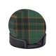 thumbnail image 2 of Posavasos de cuero de 6 piezas, posavasos All Ireland (tartán verde) para bebidas, posavasos para tazas, regalo de inauguración de la casa, ideal para la decoración del hogar, 2 of 7