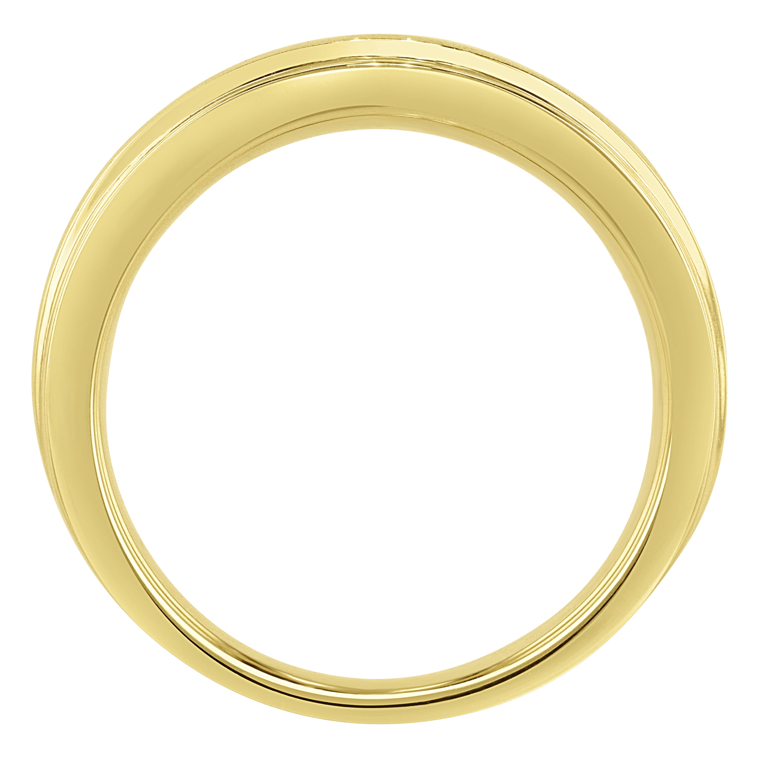 Brilliance Fine Jewelry Mens Diamond Straight Line Band .10CTW in Vermeil