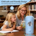 thumbnail image 4 of AFMAT Electric Pencil Sharpener, Fully Automatic Pencil Sharpener for 7-8mm Pencils & Colored Pencil, Auto in & Out, Rechargeable Vertical Hands-Free Sharpeners for Classroom/Home/Office,Blue, 4 of 9