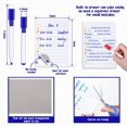 thumbnail image 2 of 10 Pieces Dry Erase to Do List Reusable Lined Stickies Weekly Planner Daily Planner Sticker Smart Board and 6 Pieces Dry Erase Markers Erasable Whiteboard Markers for Home Office Class, 5 x 7 Inch, 2 of 7