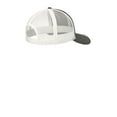 thumbnail image 3 of Port Authority Men's Snapback Trucker Cap, Grey Steel/ White, One Size, 3 of 3