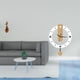 thumbnail image 2 of estatua,Estatuas,figuras de animales,manualidades,Reloj de pared,Reloj de pared decorativo para baño y dormitorio.,Reloj de pared redondo silencioso y sin tictac,regalo, 2 of 8