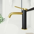 thumbnail image 6 of VIGO Madison Single Handle Single-Hole Bathroom Faucet in Matte Gold and Carbon Fiber, 6 of 10