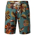 thumbnail image 1 of Flower Leaves Graphic Beach Shorts Pants Men 3D Printed y2k Surf Board Shorts Summer Hawaii Swimsuit Swim Trunks Cool Ice Shorts Fivean unisex, 1 of 2