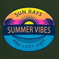 thumbnail image 6 of Wild Bobby Sun Rays Summer Vibes And Lazy Days Unisex Crewneck Sweatshirt, 6 of 6