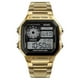 thumbnail image 1 of SKMEI Square Dial Business Men Watch Waterproof Dual Time EL Luminous Wristwatch -, 1 of 4