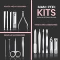 thumbnail image 3 of Utopia Care - Kit de manicura para mujeres y hombres Set de manicura con cortaúñas o kit de uñas Incluye cortaúñas y cortaúñas de los pies Kit de pedicura de 15 piezas con estuche de viaje - Púrpura, 3 of 7