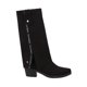 thumbnail image 2 of Bota Vaquera Cowboy Tacón Bajo Con Capucha Dakota Para Mujer Micro Suede Negro, 2 of 5