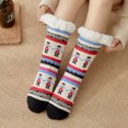 thumbnail image 1 of Womens Slipper Fuzzy Socks Non Slip Winter Warm Soft Fluffy Cozy Fleece Lining Home Socks,Color14, 1 of 9