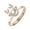 Rose Gold RG, variant on Womens Rings Fashion Cool and Mysterious Cubic-Zirconia Outer Spins Wonderful Gift for Valentine's Day Mother's Day Christmas Birthday Gifts 50% off Clear