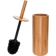 thumbnail image 2 of Rounded Natural Bamboo Collection, Toilet Bowl Brush, Matching Accessories to Decorate Your Bathroom, Tall (10029-NATURAL), 2 of 4