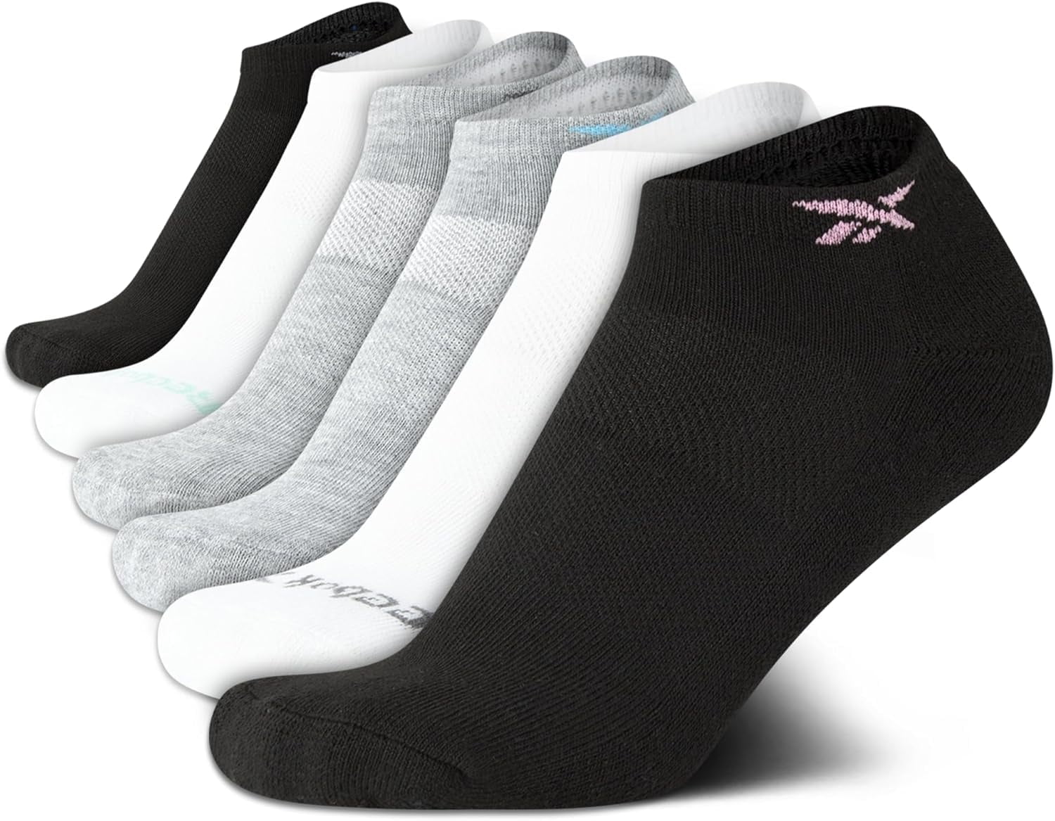 Reebok Ladies Cushion Comfort Low Cut Training Socks, Moisture