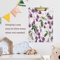 thumbnail image 6 of FMSHPON BlackBerryFlowers Anemone Clipboard Hardboard Wood Nursing Clip Board and Pull for Standard A4 Letter 13x9 inches, 6 of 7