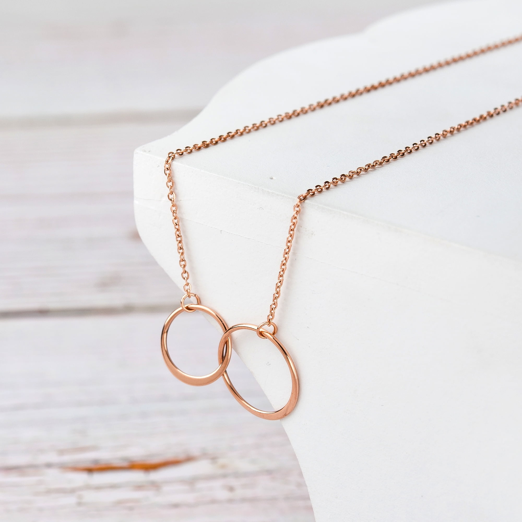 To My Other Mother Mother's Day Card Necklace, Step Mom Mother's Day Jewelry, Gift for Step Mom, Gift for Her, Mother's Day Present [Rose Gold Infinity Ring, 18" Chain]