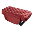 thumbnail image 1 of Universal Memory Foam Armrest Pad with Leather Cover and Storage Compartments for Vehicle Center Console Comfort, 1 of 8