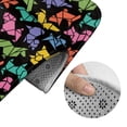 thumbnail image 5 of Honeii Colorful Geometric Dog Pattern Bathroom Anti-Skid Pad Bathroom Mat Vintage Seamless Pattern Not-Slip Toilet Rug Set, 5 of 6