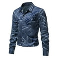 thumbnail image 4 of Fesfesfes Blouse Shirt for Men New Long Sleeve Printed Casual Lapel Button Button Light Business Shirt, 4 of 8