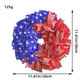 thumbnail image 2 of fsxdhpcsgfc Patriotic Themed Front Door Independence Day Red Blue And White Floral Decorations Summer Holiday For Home Walls And Porches. Indoor Fall Hanger for Front Door Mantel Scarf Decorations, 2 of 7