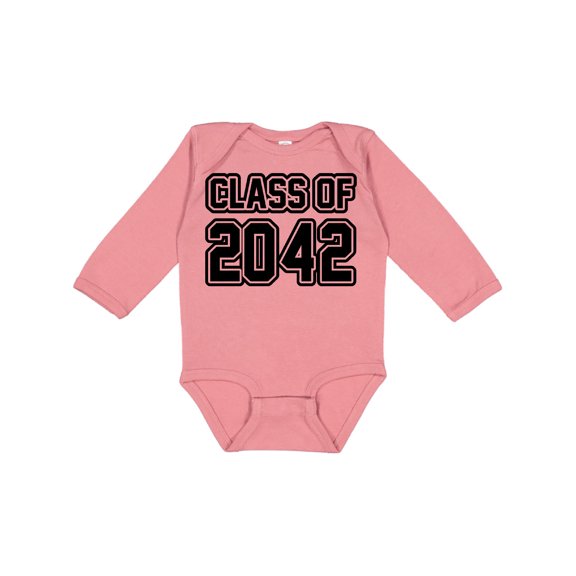 Inktastic Class of 2042 Boys or Girls Long Sleeve Baby Bodysuit