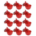 thumbnail image 1 of 12PCS Adjustable Drinking Fountain Automatic Bird Waterer Practical Drinking Bowl for Pigeons Chickens Birds, 1 of 5