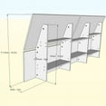 thumbnail image 6 of Pemberly Row 2 Piece Queen Panoramic Panel Platform Bed in Walnut, 6 of 6
