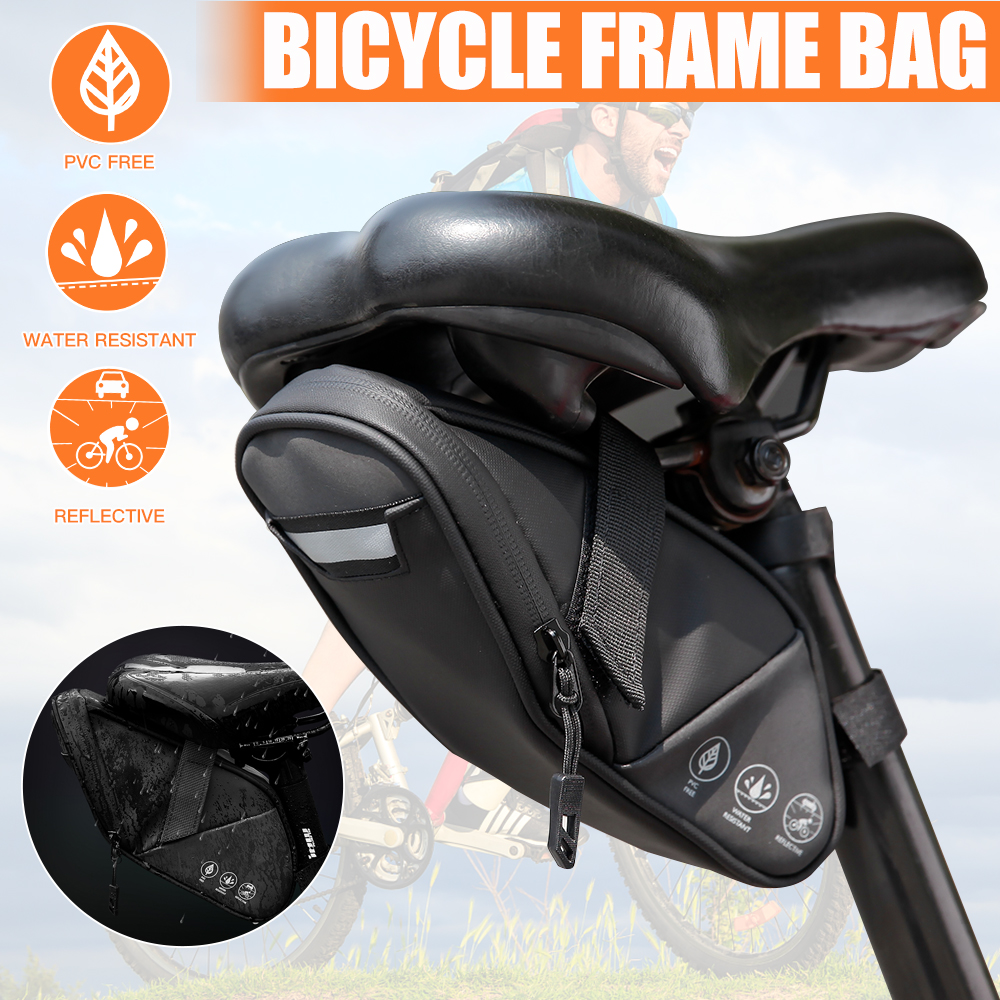 Waterproof Bike Saddle Bag Bicycle Under Seat Storage Tail Pouch Cycling Bags