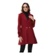 thumbnail image 3 of Gabardina Larga Abrigo Elegante Felpa Cruzada De Para Mujer, 3 of 7