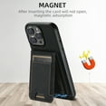 thumbnail image 7 of ELEHOLD Case for iPhone 13 Pro, 2 in 1 Detachable Magnetic Wallet Case with Card Holder & Kickstand,Black, 7 of 7