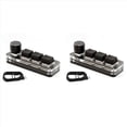 thumbnail image 1 of 2X Macropad Macro Teclado Mecánico RGB Mini Gaming Perilla de Programación Personalizada Teclados 3 Teclas para Photoshop, 1 of 5