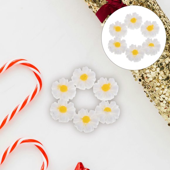 OHOIOLLA 50Ud Miniaturas De Flores De Dalia En Resina Para Manualidades Y Accesorios Multicolor