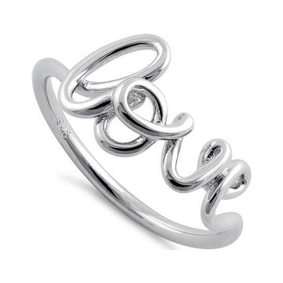 925 Sterling Silver Oxidized Platinum Plated Love Women Women Valentines Day Gifts Ring