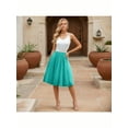 thumbnail image 6 of Women's Mesh Midi Skirt - Flared Hem, Lightweight & Elegant for Daily/Party, 6 of 6